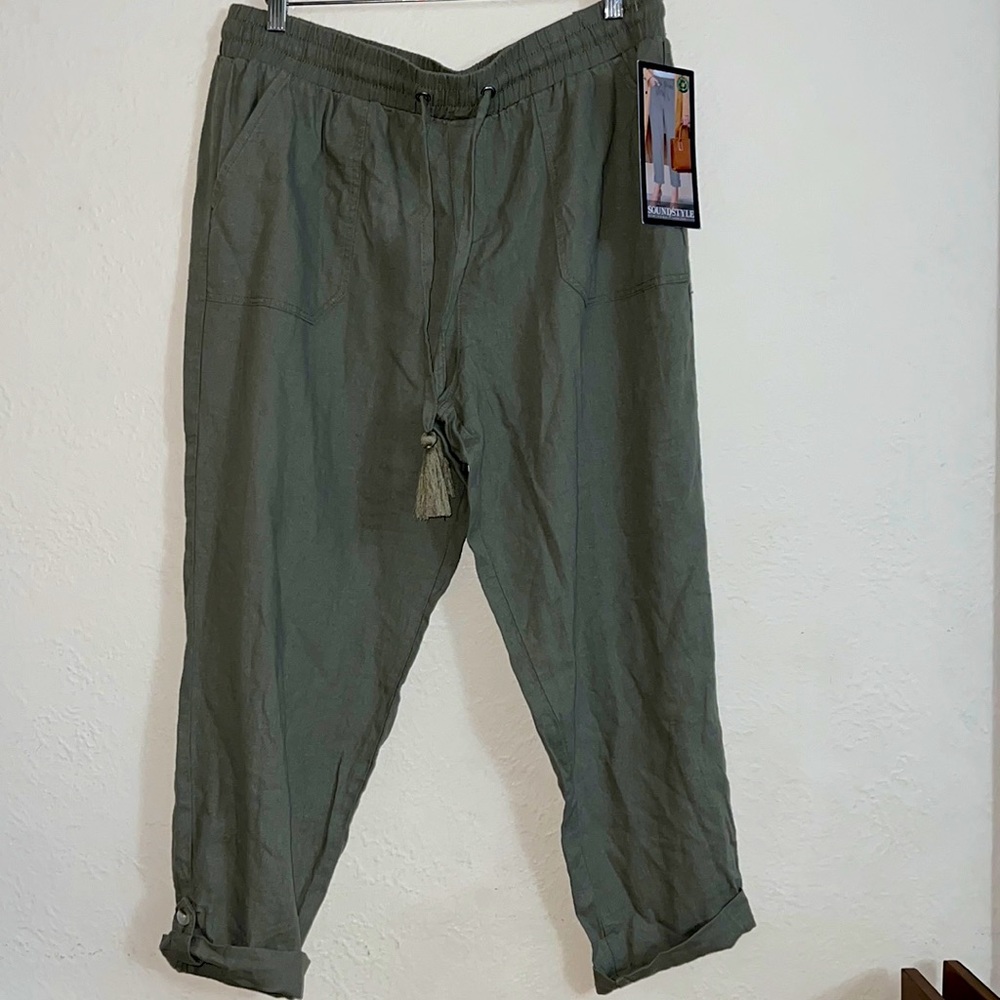 Sound style XL olive pants nwt